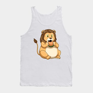 Lion with Burger Tank Top